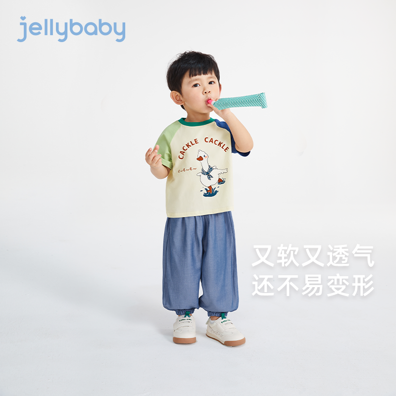 jellybaby男童T恤夏季