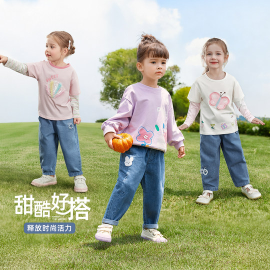 Jerry Babe girls' jeans autumn style