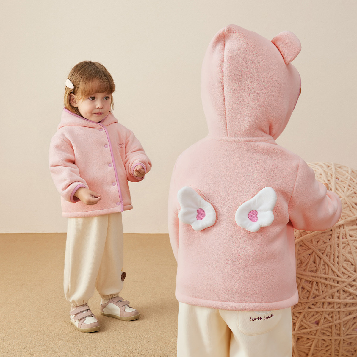 [抗菌远红外]儿童外套秋冬新款卡通图案女童摇粒绒上衣男宝宝加绒,淘宝优惠券,粉丝福利购,淘宝优惠卷