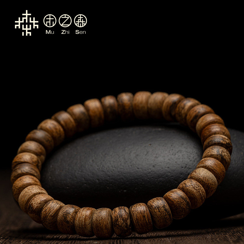 【清甜乳香】达拉干沉香随形手串5*7mm天然红土老料单圈佛珠手链,淘宝优惠券,粉丝福利购,淘宝优惠卷