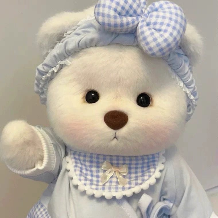 30cm莉娜小熊玩偶小衣服网红鲨鱼帽背带裤套装泰迪熊娃衣手作换装,淘宝优惠券,粉丝福利购,淘宝优惠卷