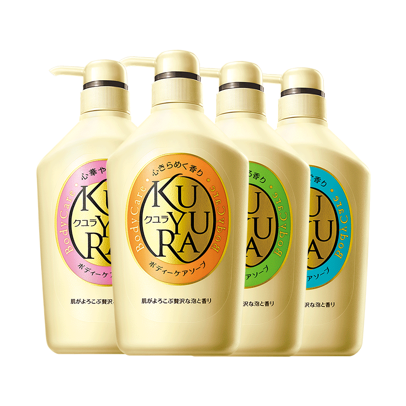 日本进口资生堂可悠然美肌沐浴露 桃子来了沐浴露