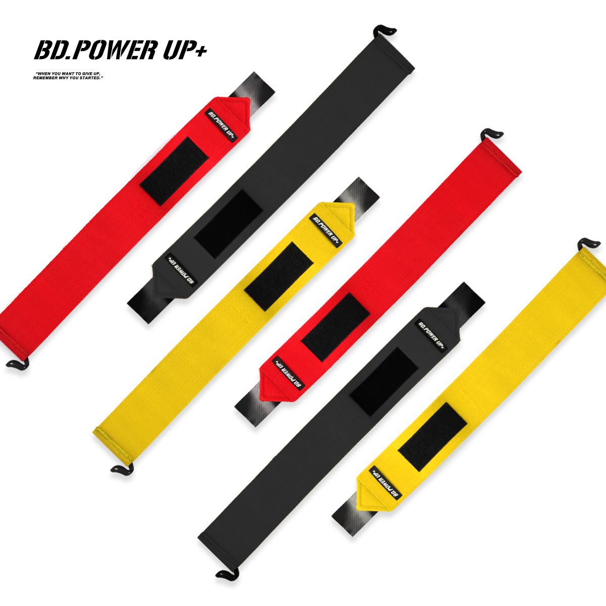 BD.POWER UP+力量型缠绕高压护腕男健身训练专业深蹲卧推运动护具 - 图2