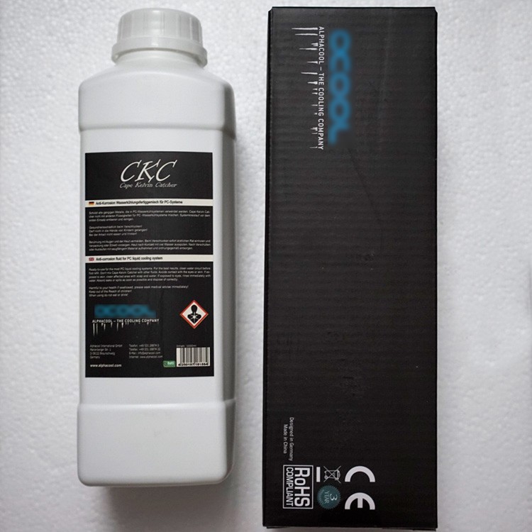 Alphacool ECO水冷专用冷液1000ML CKC工业级防腐抑菌透明水冷液-图0