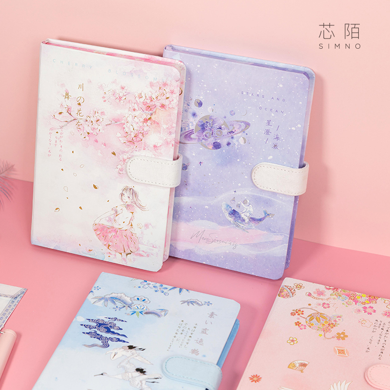 Ancient style magnetic buckle gift-giving literary and exquisite notepad