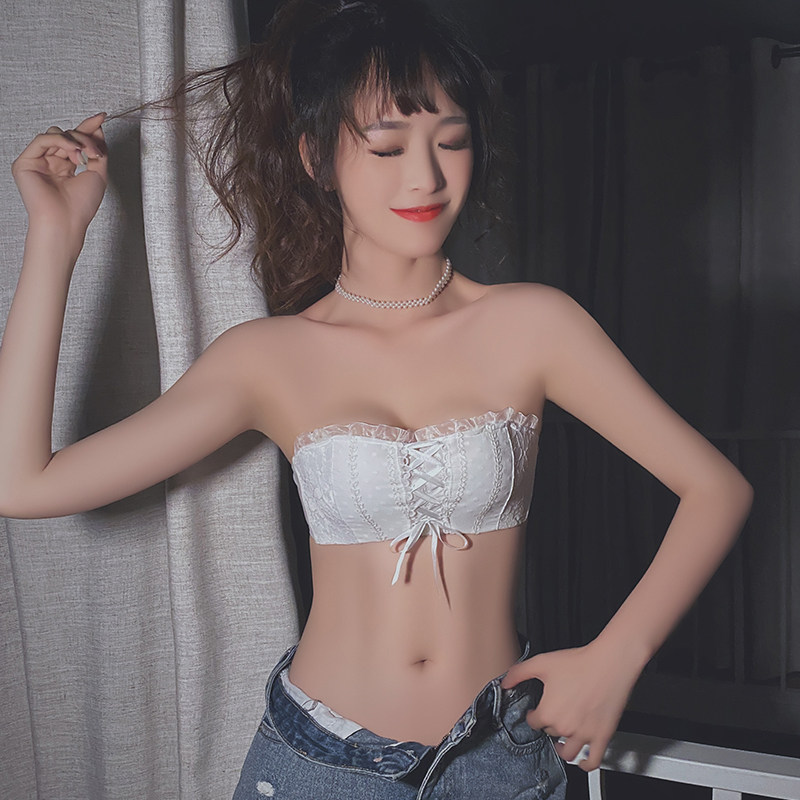 肩带防滑无钢圈女性感聚拢小裹胸 芬格美文胸