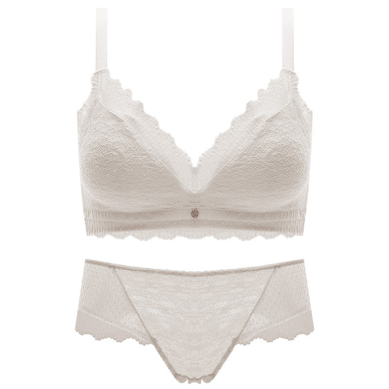 薄款无钢圈调整型纯欲大胸显小内衣 芬格美文胸