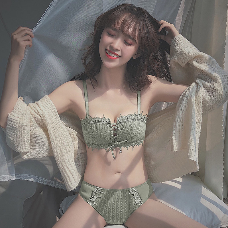 肩带无钢圈性感惑调整型文胸一内裤 芬格美文胸