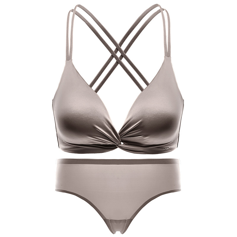 薄款无钢圈大胸显小法式性感胸罩 芬格美文胸