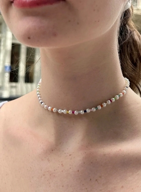 珍珠串珠项圈链女夏新款