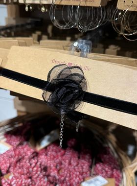 小花choker颈链百搭学生党