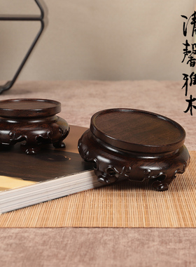 实木质佛像观音菩萨圆形摆件