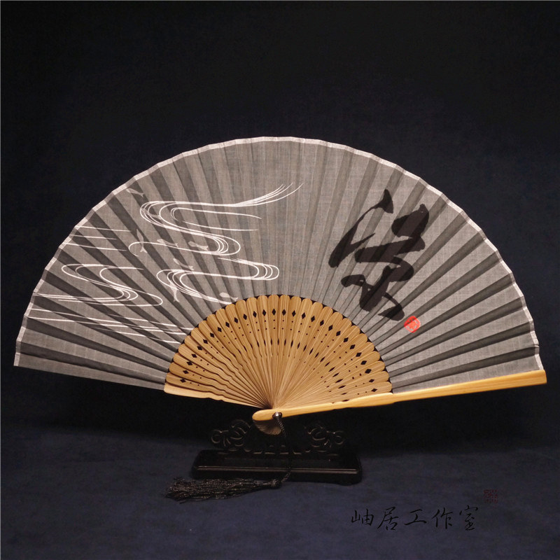 古风折扇夏季女士中国风扇子折扇日式小巧精致棉麻古风优质折扇_虎窝淘