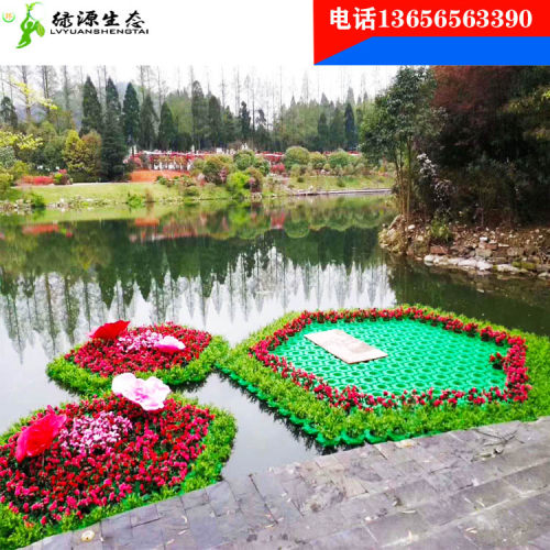 绿源美人蕉水上生态浮岛水生蔬菜种植浮板河道景观绿化水质净化 - 图1