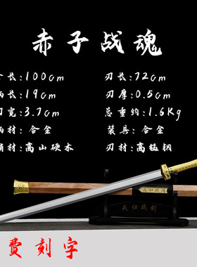 戎归之剑送战友退伍纪念礼品
