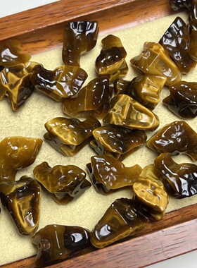 黄虎眼龙头配件文玩diy配饰材料串饰手工项链佛珠链子手链手串