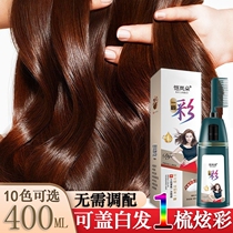 Hair Dye Natural No Stimulation Popular Display White Color Plant Pure Yourself At Home Dye Hair Cream Bubble Foam