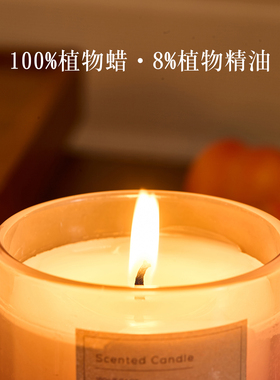 光影玻璃钟家居香氛蜡烛