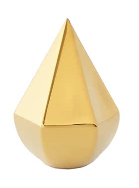 样板房金色陶瓷水滴轻奢风装饰品