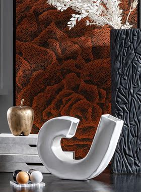 环球设计师金色苹果雪梨摆件