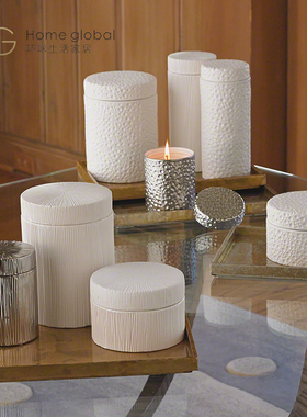 陶瓷罐样板房间轻奢风装饰摆件