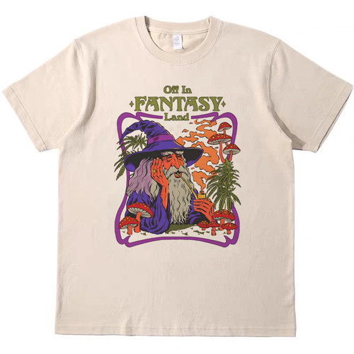 和你的猫说话 美式搞怪复古vintage短袖男女情侣T恤纯棉teeshirt - 图1