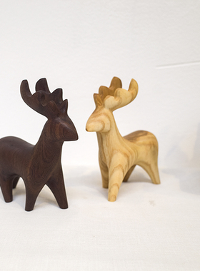 动物北欧风格手工雕刻摆件