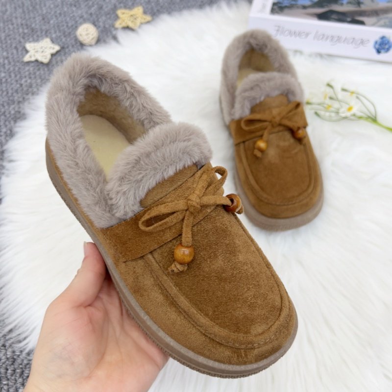 秋冬新款一脚蹬加绒老北京棉鞋休闲鞋加绒中老年棉鞋妈妈鞋豆豆鞋,淘宝优惠券,粉丝福利购,淘宝优惠卷