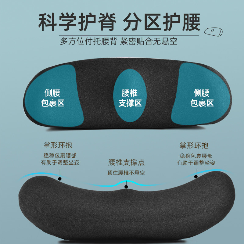 靠垫办公室腰靠护腰靠背垫座椅腰枕椅子靠背久坐记忆棉腰垫靠枕,淘宝优惠券,粉丝福利购,淘宝优惠卷