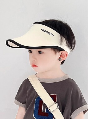 夏季儿童空顶帽男童防晒帽