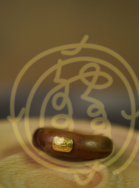 龙虎山直发天然雷击枣木老料戒指