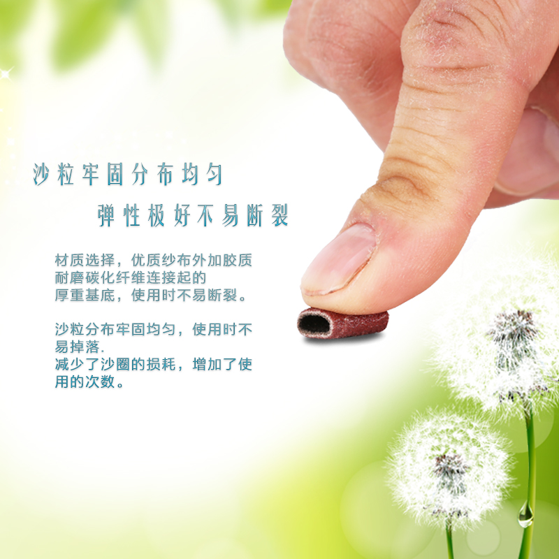 砂纸圈打磨头砂布抛光轮吊磨机用蜜蜡木头打磨抛光砂圈头电磨配件 - 图0