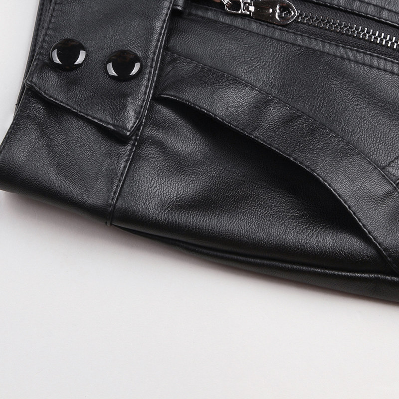 2020新款显瘦百搭皮裤修身大码皮裙 安泽蕊休闲裤