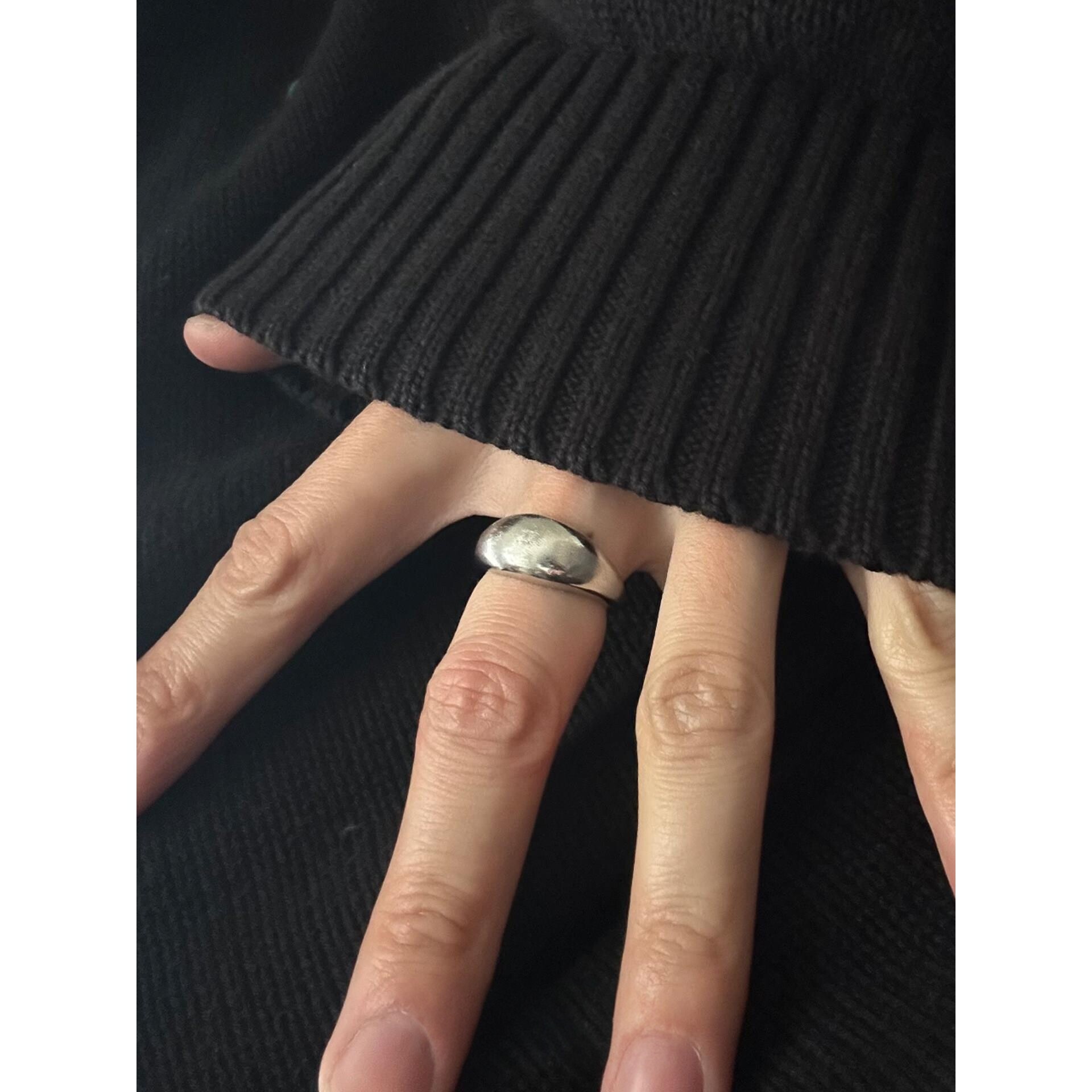 Silver plain ring for women 2026 new style temperament ring