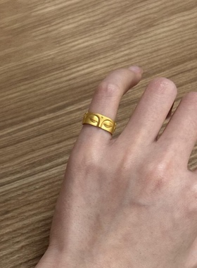 新中式金色观音佛陀戒指2025新款