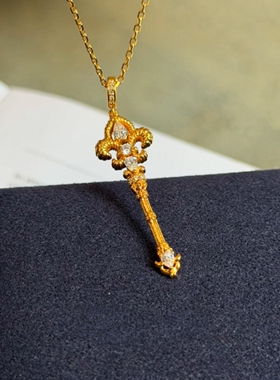 金色权杖鸢尾花项链手链女