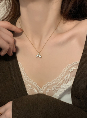 法式贝壳鱼尾ins锁骨链女配饰