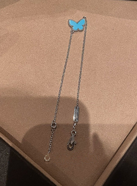 仿白贝母蝴蝶手链女生2025新款