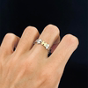 Silver fragment puzzle ring for women with high-end sense