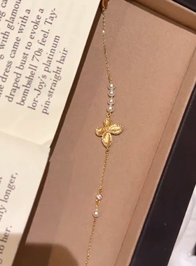 蝴蝶仿珍珠手链女2026新爆款气质