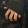 Silver matte plain ring for women 2026 new style stacking wear