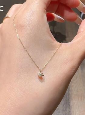 金色迷你皇冠项链女气质百搭颈链