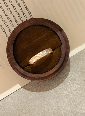 双色交叉仿泡泡钻戒指女轻奢小众