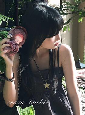 甜酷风五角星项链女2025新爆款