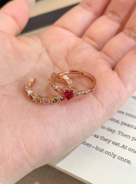 彩色缤纷糖果戒指女2026新款精致