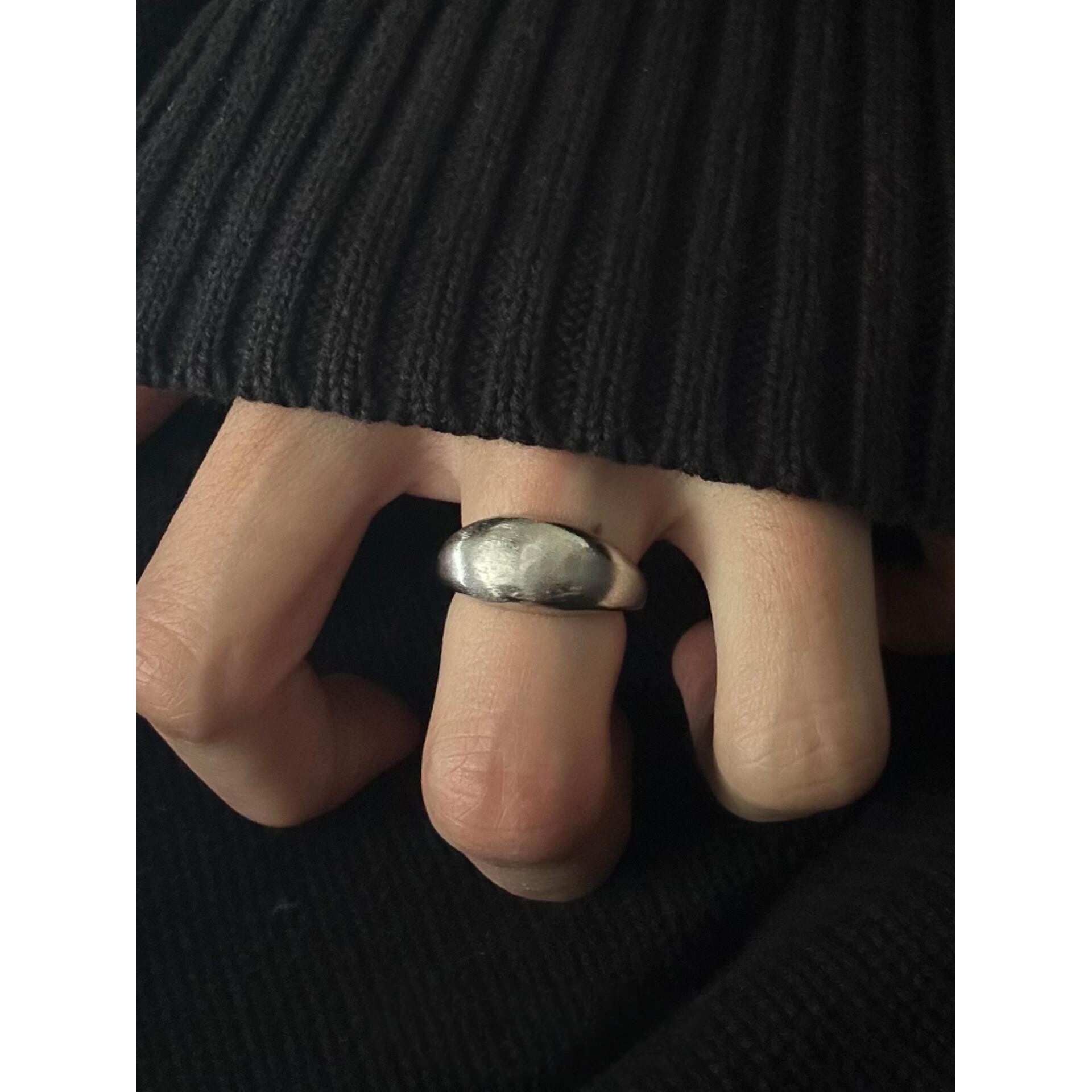 Silver plain ring for women 2026 new style temperament ring