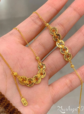 新中式碎碎冰五帝钱项链~手链