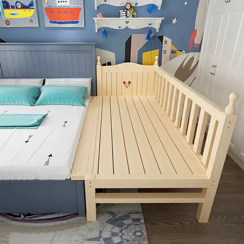 Кроватка для мальчиков, ограждение из натурального дерева для принцессы, детский матрас для приставной кровати