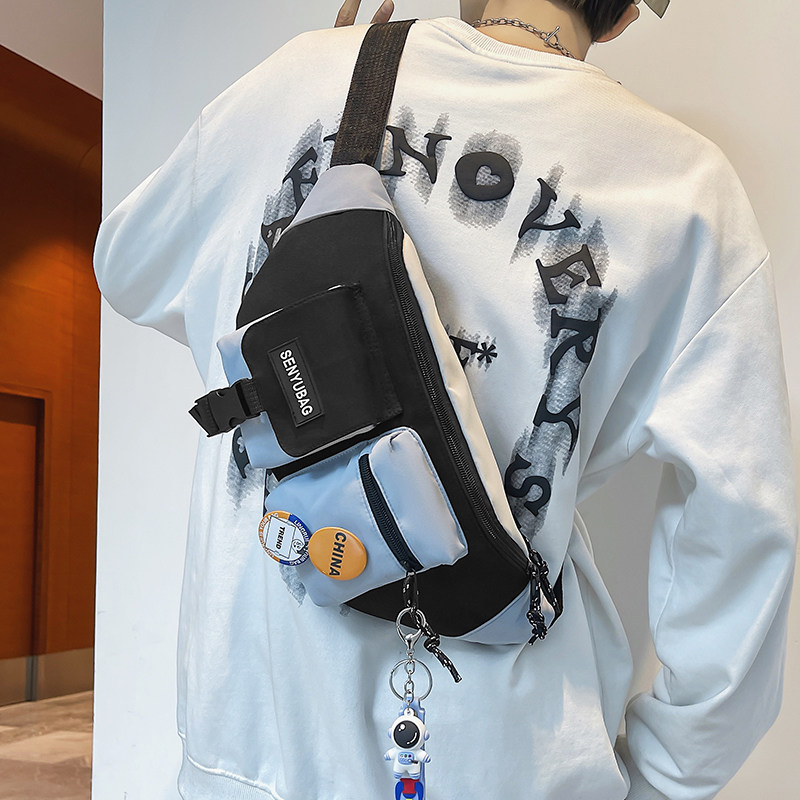 胸包男潮牌工装斜挎包男士背包ins潮小包个性百搭腰包男生单肩包,淘宝优惠券,粉丝福利购,淘宝优惠卷