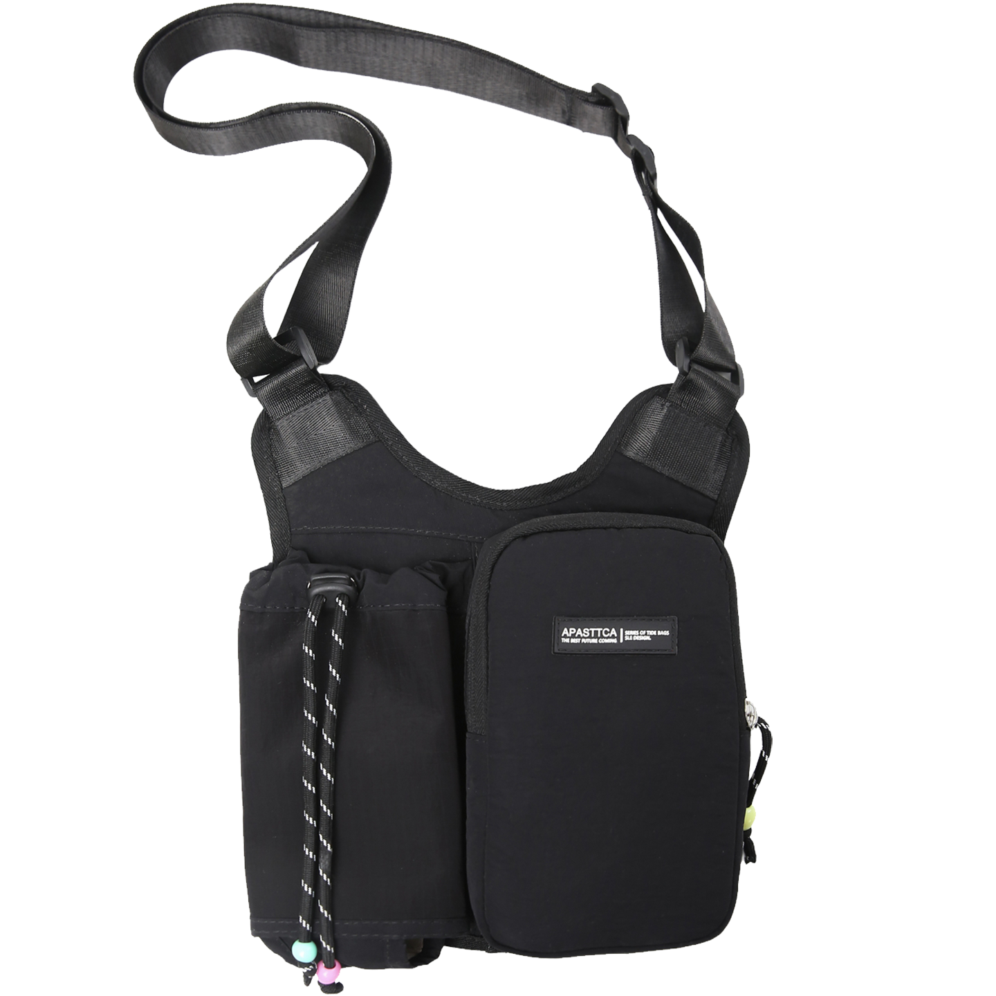 户外运动水杯包设计感斜挎包男款轻便徒步登山手机包通勤单肩包女,淘宝优惠券,粉丝福利购,淘宝优惠卷